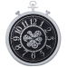 Reloj de Pared Alexandra House Living Blanco Negro Acrílico Plástico 61 x 8 x 72 cm