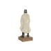 Figura Decorativa Home ESPRIT Blanco Plateado Resina 10 x 8 x 25 cm (2 Unidades)