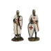 Decoratieve figuren Home ESPRIT Wit Rood Hars 9 x 8 x 21 cm (2 Stuks)