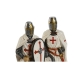 Decoratieve figuren Home ESPRIT Wit Rood Hars 9 x 8 x 21 cm (2 Stuks)