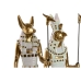 Decoratieve figuren Home ESPRIT Wit Gouden Hars Orientaals Egyptenaar 7 x 11,5 x 36 cm (2 Stuks)