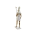 Decoratieve figuren Home ESPRIT Wit Gouden Hars Orientaals Egyptenaar 7 x 11,5 x 36 cm (2 Stuks)