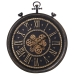 Reloj de Pared Alexandra House Living Negro Dorado Acrílico Plástico 61 x 8 x 72 cm