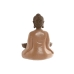 Decorative Figure Home ESPRIT Orange Coral Lime Resin Buddha Oriental 19,5 x 16 x 25,5 cm (3 Units)