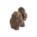 Decoratieve figuren Home ESPRIT Bruin Oranje Koraal Limoen Hars Monnik Orientaals 13 x 6 x 12,5 cm (3 Stuks)