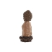 Figura Decorativa Home ESPRIT Castanho Laranja Coral Lima Resina Buda Oriental 9 x 9 x 21 cm (3 Unidades)