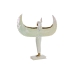 Figura Decorativa Home ESPRIT Blanco Dorado Resina Oriental 34 x 6,5 x 33,5 cm