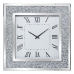 Orologio da Parete Alexandra House Living Argentato Cristallo Brillanti 40 x 40 x 4 cm