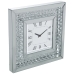 Muurklok Alexandra House Living Zilverkleurig Kristal Helder 40 x 40 x 4 cm