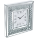 Reloj de Pared Alexandra House Living Plateado Cristal Brillantes 40 x 40 x 4 cm