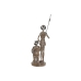 Figura Decorativa Home ESPRIT Plateado Natural Resina 9 x 8 x 25 cm