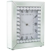 Bordsklocka Alexandra House Living Zilverkleurig Kristal Helder 22 x 26 x 6 cm