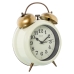 Orologio da Tavolo Alexandra House Living Bianco Metallo 14 x 21 x 7 cm Allarme