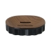 Portasapone Alexandra House Living Marrone Nero Acrilico Plastica Legno 12 x 3 x 9 cm