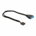 Kabel USB DELOCK 83281 30 cm Črna