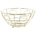 Fruit Bowl Alexandra House Living Golden Metal 24 x 12 x 24 cm