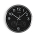 Reloj de Pared Versa Negro Aluminio (4 x 30 x 30 cm)