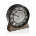 Reloj de Mesa Versa Negro Madera MDF (20 x 20 x 6 cm) (Ø 20 cm)