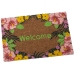 Dørmåtte Alexandra House Living Welcome Brun 40 x 2 x 60 cm Cvetlice