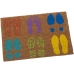 Felpudo Alexandra House Living footprints Multicolor 40 x 2 x 60 cm