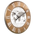 Horloge Murale Alexandra House Living Marron Bois Mappemonde 63 x 4 x 63 cm