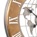 Orologio da Parete Alexandra House Living Marrone Legno Mappamondo 63 x 4 x 63 cm