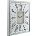 Horloge Murale Alexandra House Living Gris Argenté Verre 49 x 49 x 4 cm