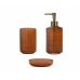 Support pour brosses à dents Alexandra House Living Marron Verre 7 x 11 x 7 cm