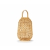 Ljusstakar Alexandra House Living Naturell Glas Rattan 26 x 39 x 26 cm