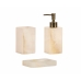 Hammasharjateline Alexandra House Living Valkoinen Beige Marmori 7 x 11 x 7 cm