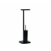 Toilet Paper Holder with Brush Stand Alexandra House Living Black Metal 22 x 73 x 22 cm