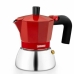 Italiaanse Koffiepot Monix INOX RED 3T Rood