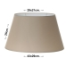 Abażur do Lamp Alexandra House Living Krem Materiałowy 43 x 25 x 29 cm Owalna