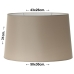 Lamp Shade Alexandra House Living Cream Textile 50 x 31 x 30 cm Oval