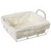 Portapane Alexandra House Living Bianco Metallo Stoffa 22 x 11 x 20 cm