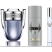 Set de Perfume Hombre Paco Rabanne Invictus 3 Piezas