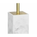 Toiletborstel Alexandra House Living Wit Gouden Roestvrij staal Polyresin 8 x 33 x 8 cm