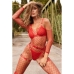 Conjunto de Lingerie Kinky Diva Vermelho