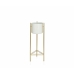 Macetero con soporte Alexandra House Living Blanco Dorado Metal 28 x 80 x 28 cm