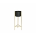 Planter with stand Alexandra House Living Black Golden Metal 28 x 80 x 28 cm