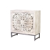 Credenza Alexandra House Living Bianco Grigio Ferro Legno di mango 80 x 81 x 35 cm