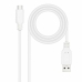 Cabo USB NANOCABLE 10.01.2103-W 3 m Branco