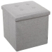 Pouffe Alexandra House Living Grey Polyester Textile 45 x 45 x 45 cm Foldable