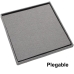 Puff Alexandra House Living Grigio Poliestere Tessile 45 x 45 x 45 cm Pieghevole