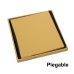 Puff Alexandra House Living Dourado Polipele 38 x 38 x 38 cm Dobrável