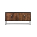 Anrichte Alexandra House Living Braun Schwarz Metall Mango-Holz 170 x 84 x 43 cm