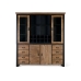 Buffet Alexandra House Living Noir Naturel Métal Bois de manguier 200 x 220 x 45 cm