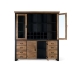 Buffet Alexandra House Living Noir Naturel Métal Bois de manguier 200 x 220 x 45 cm