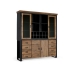 Buffet Alexandra House Living Noir Naturel Métal Bois de manguier 200 x 220 x 45 cm