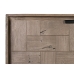 Buffet Alexandra House Living Noir Beige Gris Métal Bois d'acacia 160 x 81 x 40 cm